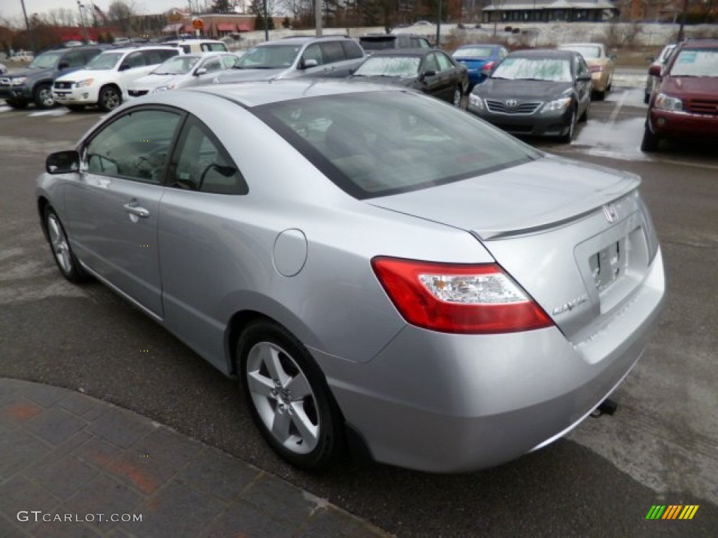 2007 Civic EX Coupe - Alabaster Silver Metallic / Gray photo #5