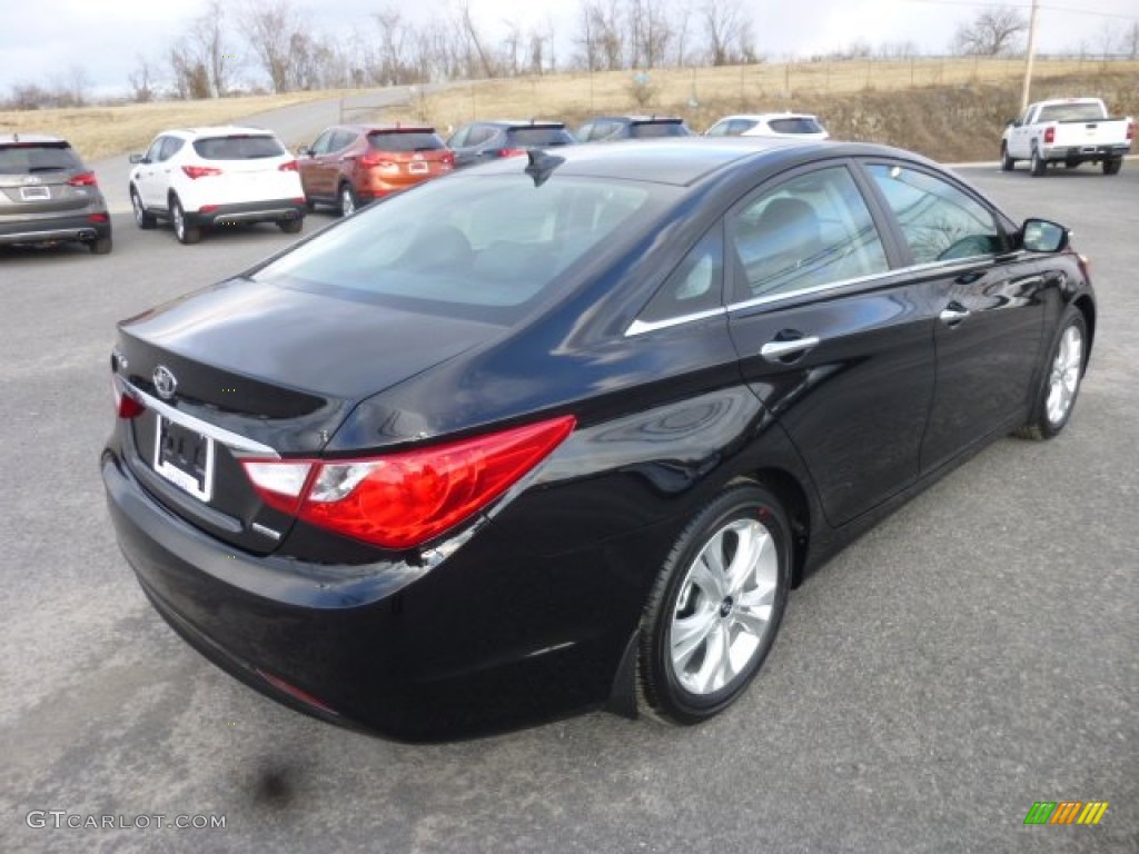 Midnight Black 2013 Hyundai Sonata Limited Exterior Photo #78790535