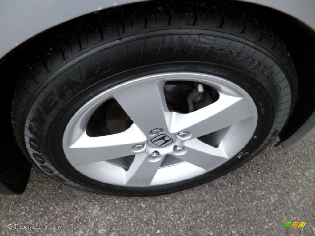 2007 Civic EX Coupe - Alabaster Silver Metallic / Gray photo #9
