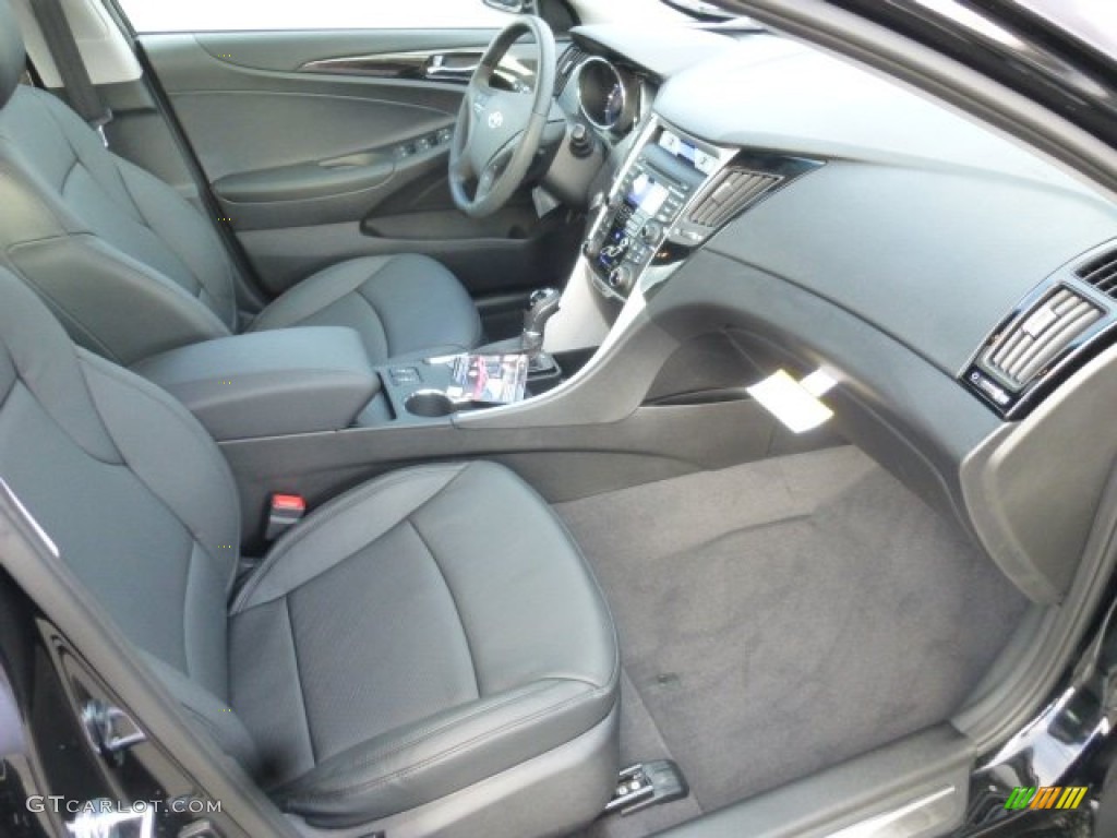 Black Interior 2013 Hyundai Sonata Limited Photo #78790584