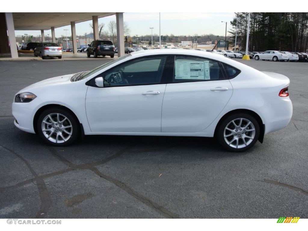 2013 Dart SXT - Bright White / Black photo #3