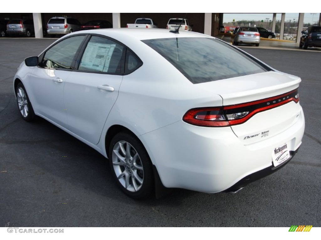 2013 Dart SXT - Bright White / Black photo #4