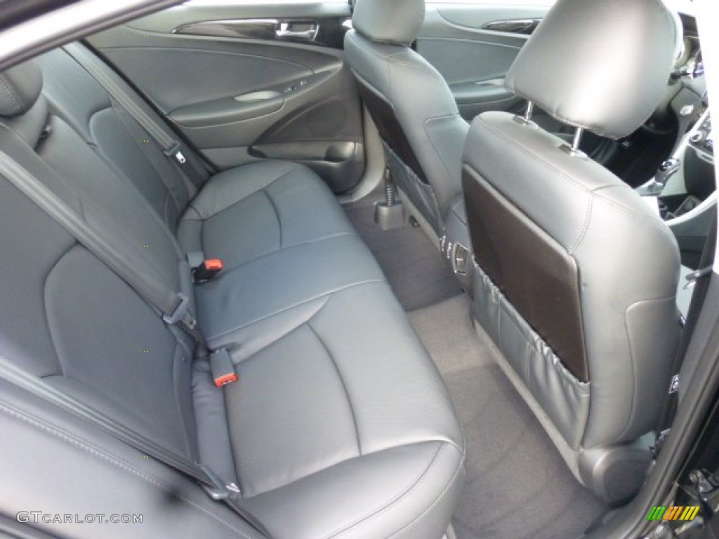 Black Interior 2013 Hyundai Sonata Limited Photo #78790619