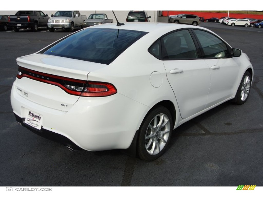 2013 Dart SXT - Bright White / Black photo #5