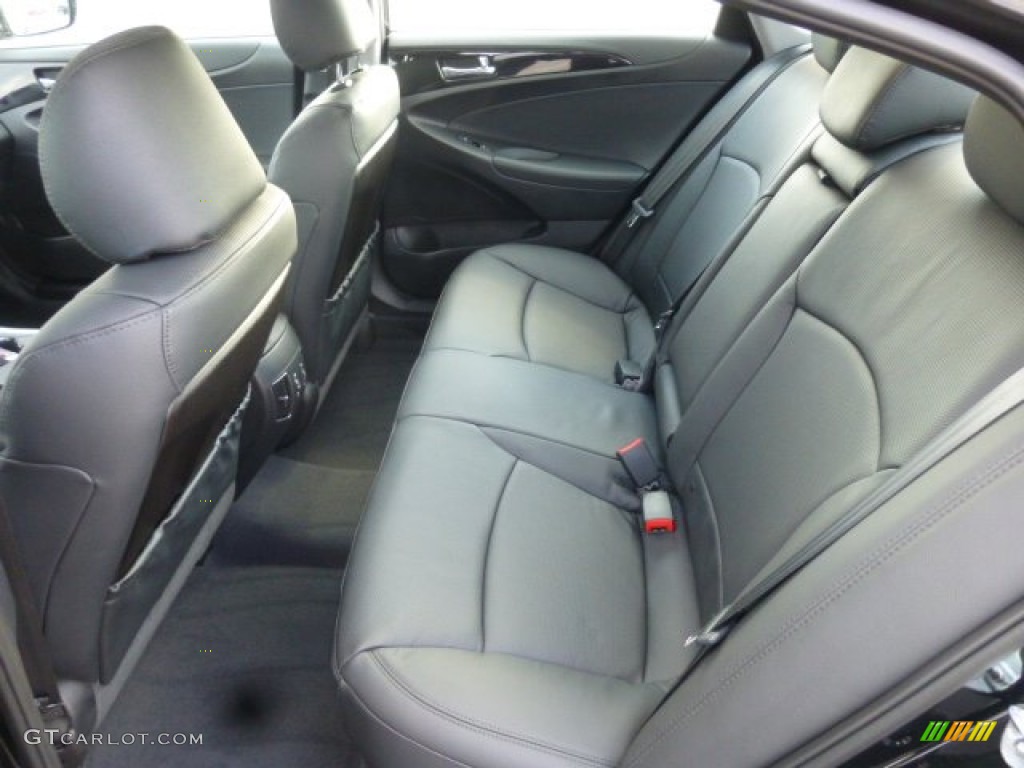 Black Interior 2013 Hyundai Sonata Limited Photo #78790637