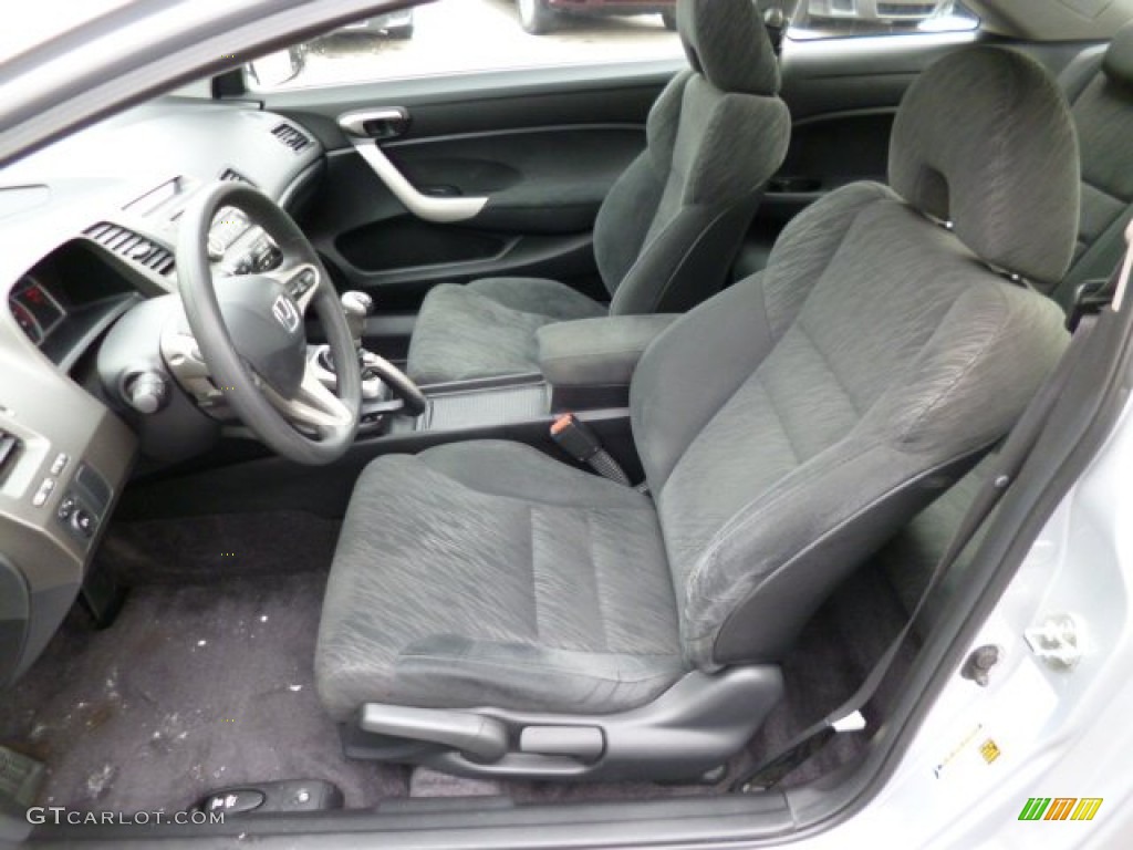 2007 Civic EX Coupe - Alabaster Silver Metallic / Gray photo #15