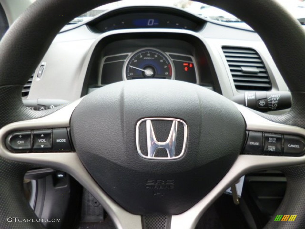 2007 Civic EX Coupe - Alabaster Silver Metallic / Gray photo #18