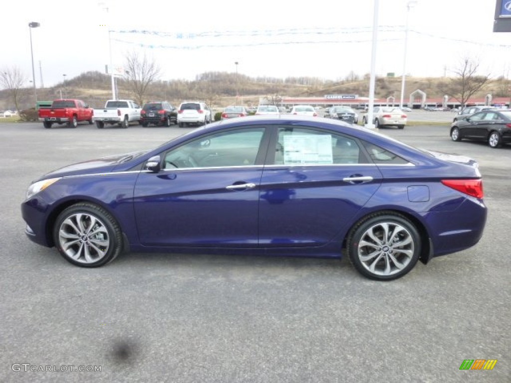 2013 Sonata Limited 2.0T - Indigo Night Blue / Gray photo #4