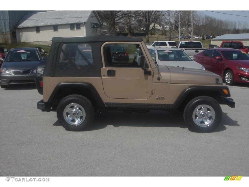 2000 Wrangler SE 4x4 - Desert Sand Pearl / Camel photo #2