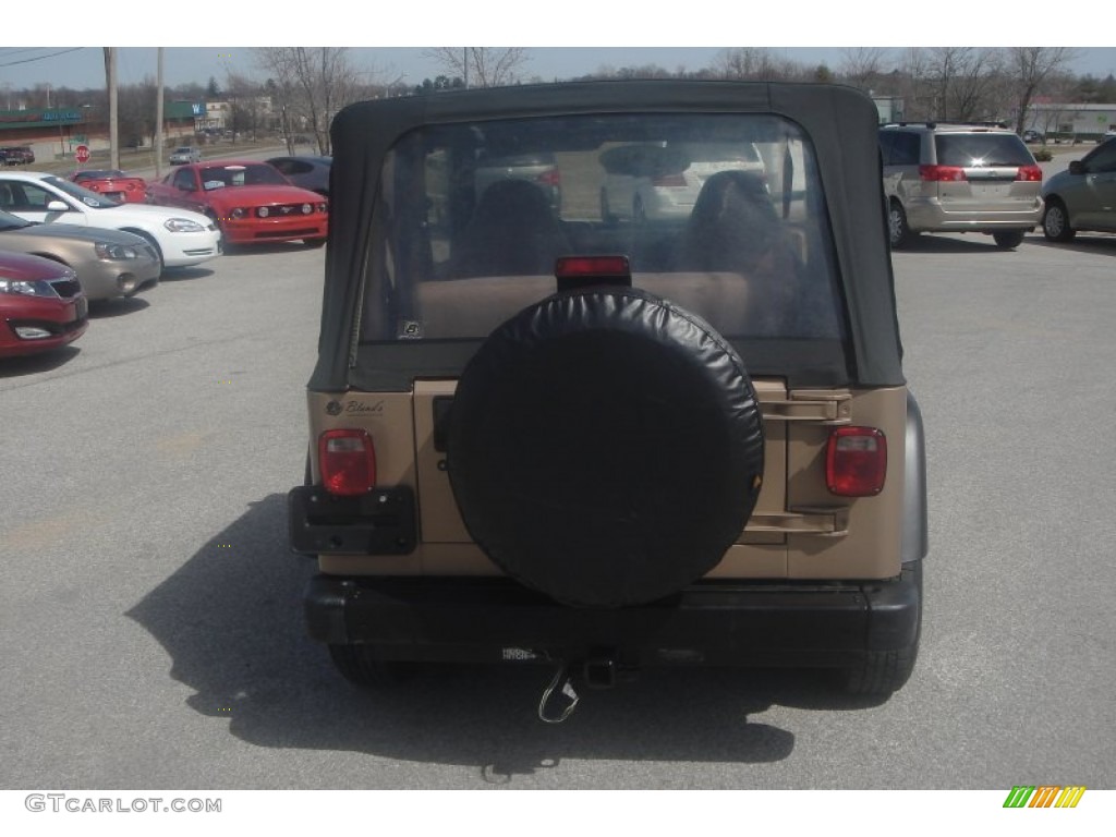 2000 Wrangler SE 4x4 - Desert Sand Pearl / Camel photo #4