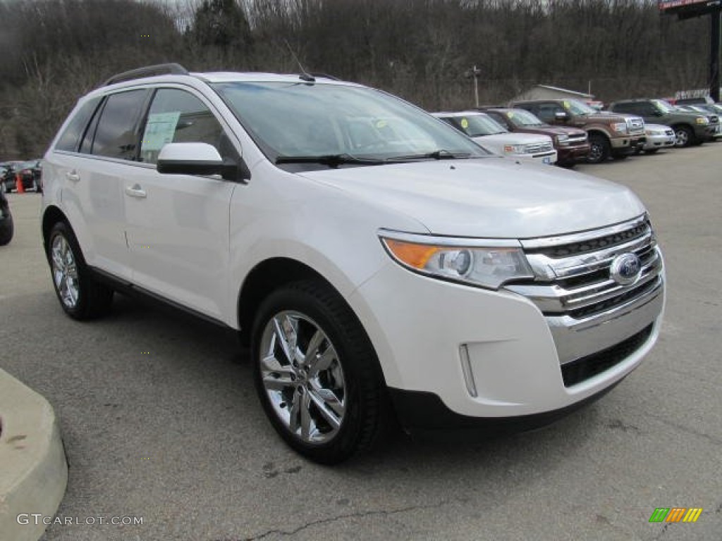 White Platinum Tri-Coat 2013 Ford Edge Limited AWD Exterior Photo #78793244