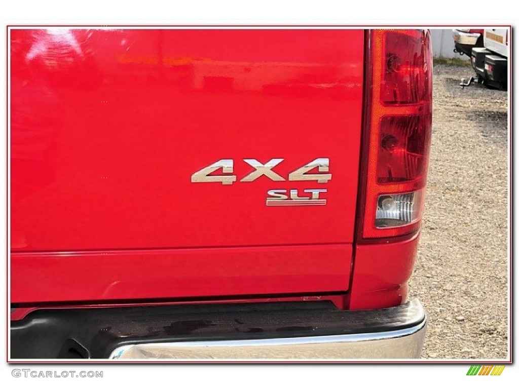 2006 Ram 2500 SLT Quad Cab 4x4 - Flame Red / Medium Slate Gray photo #6