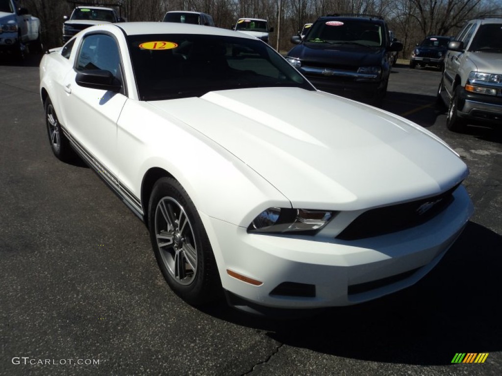 2012 Mustang V6 Premium Coupe - Performance White / Charcoal Black photo #31