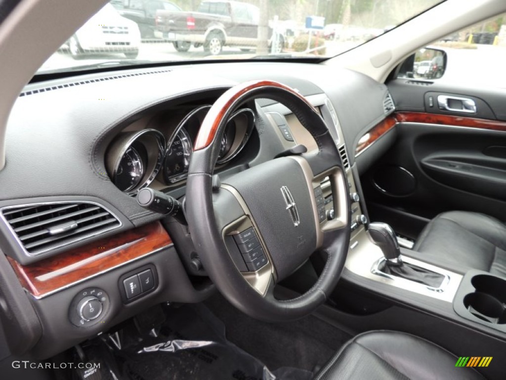 2010 Lincoln MKT FWD Charcoal Black Steering Wheel Photo #78795005
