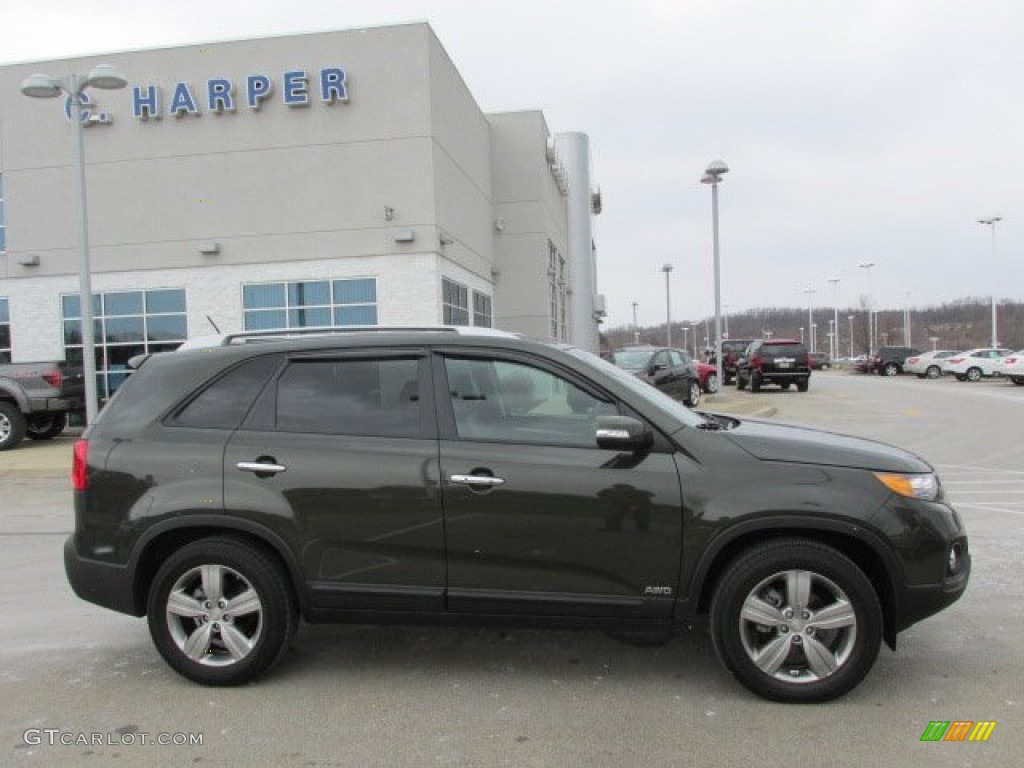 Tuscan Olive 2013 Kia Sorento EX V6 AWD Exterior Photo #78796030