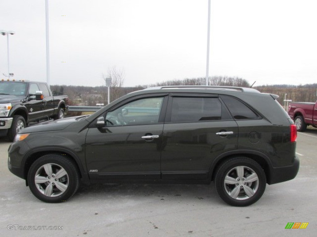 Tuscan Olive 2013 Kia Sorento EX V6 AWD Exterior Photo #78796127