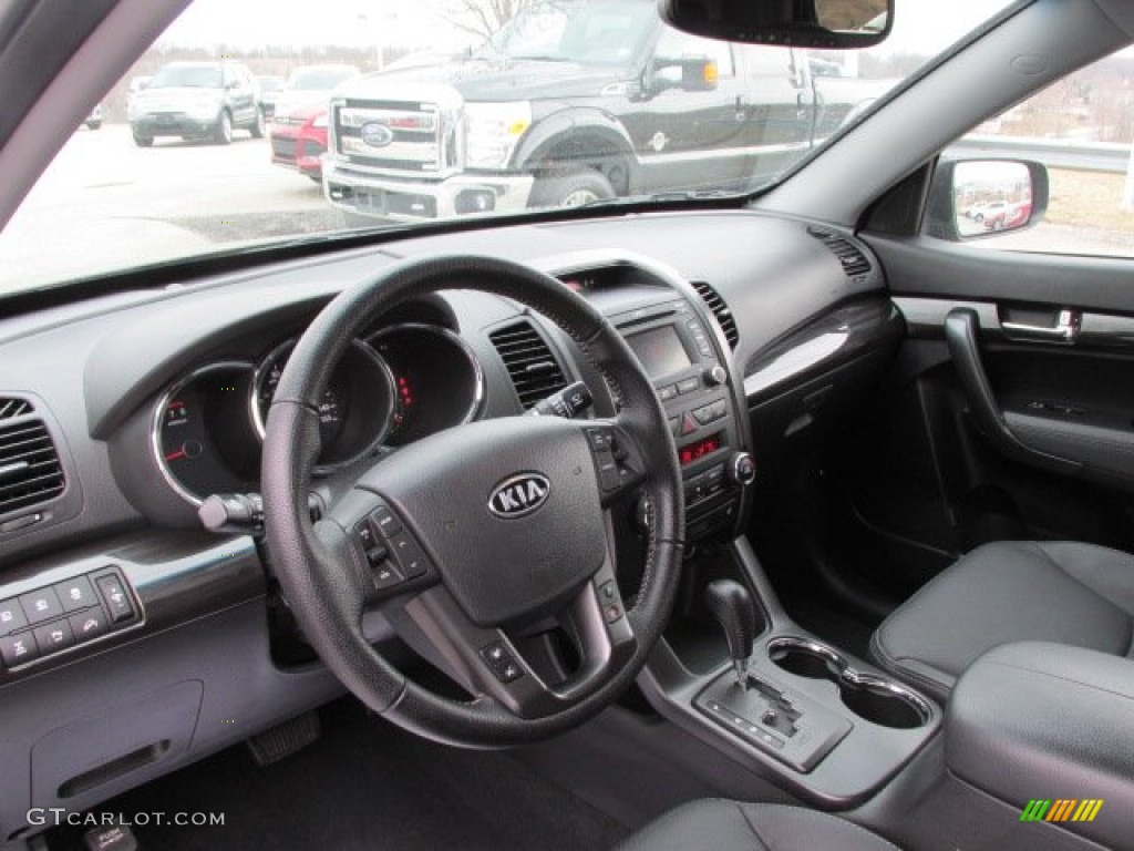 2013 Kia Sorento EX V6 AWD Black Dashboard Photo #78796241