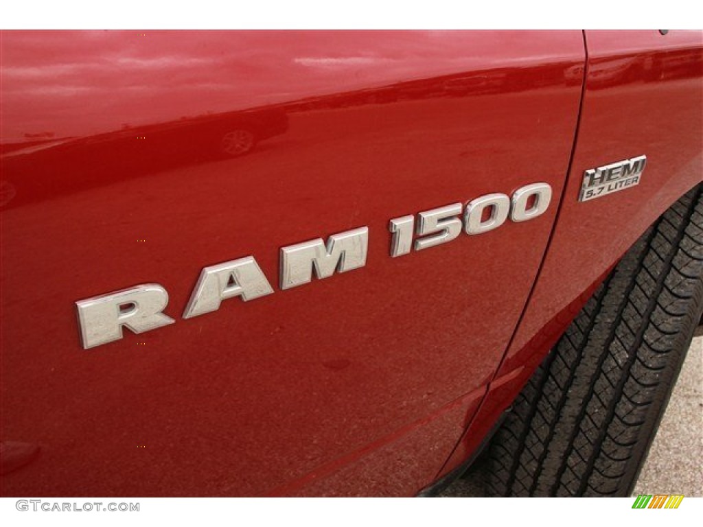 2012 Ram 1500 Express Crew Cab - Deep Cherry Red Crystal Pearl / Dark Slate Gray/Medium Graystone photo #2