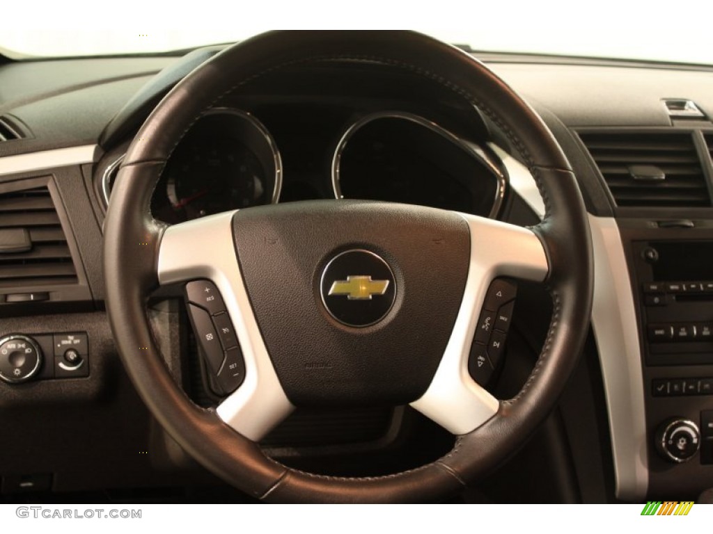 2011 Chevrolet Traverse LT Ebony/Ebony Steering Wheel Photo #78796670