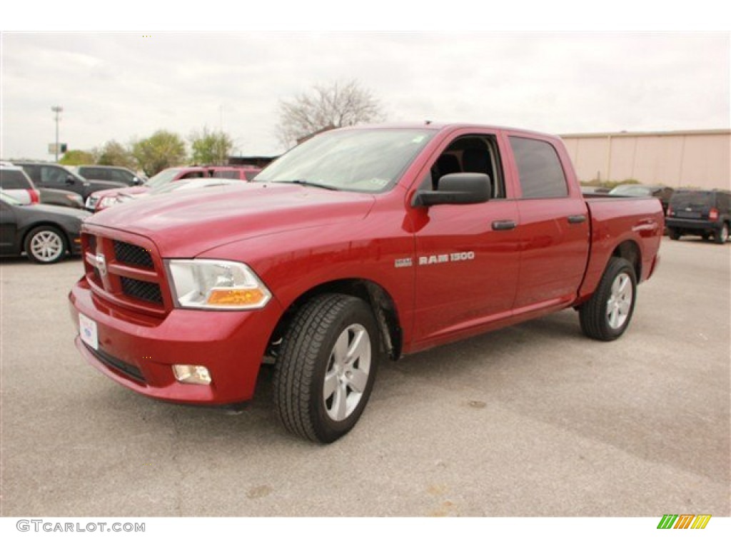 Deep Cherry Red Crystal Pearl 2012 Dodge Ram 1500 Express Crew Cab Exterior Photo #78796710