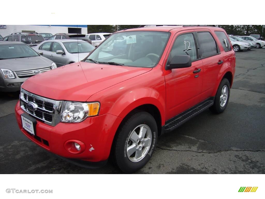 2009 Escape XLT V6 4WD - Torch Red / Stone photo #2