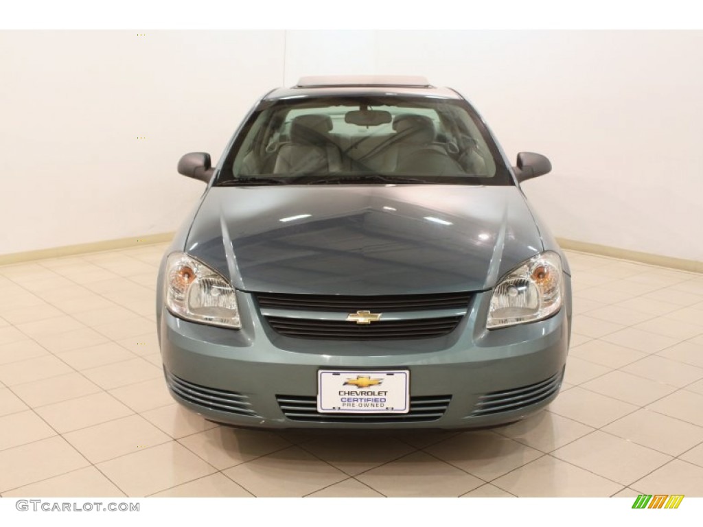 2009 Cobalt LS Coupe - Silver Moss Metallic / Gray photo #2