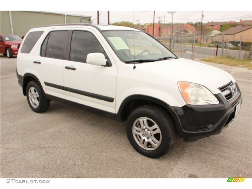 2004 CR-V EX 4WD - Taffeta White / Black photo #1
