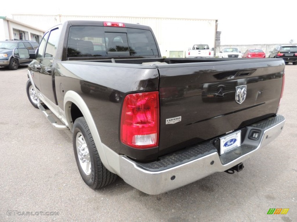2010 Ram 2500 Laramie Crew Cab - Rugged Brown Pearl / Light Pebble Beige/Bark Brown photo #16