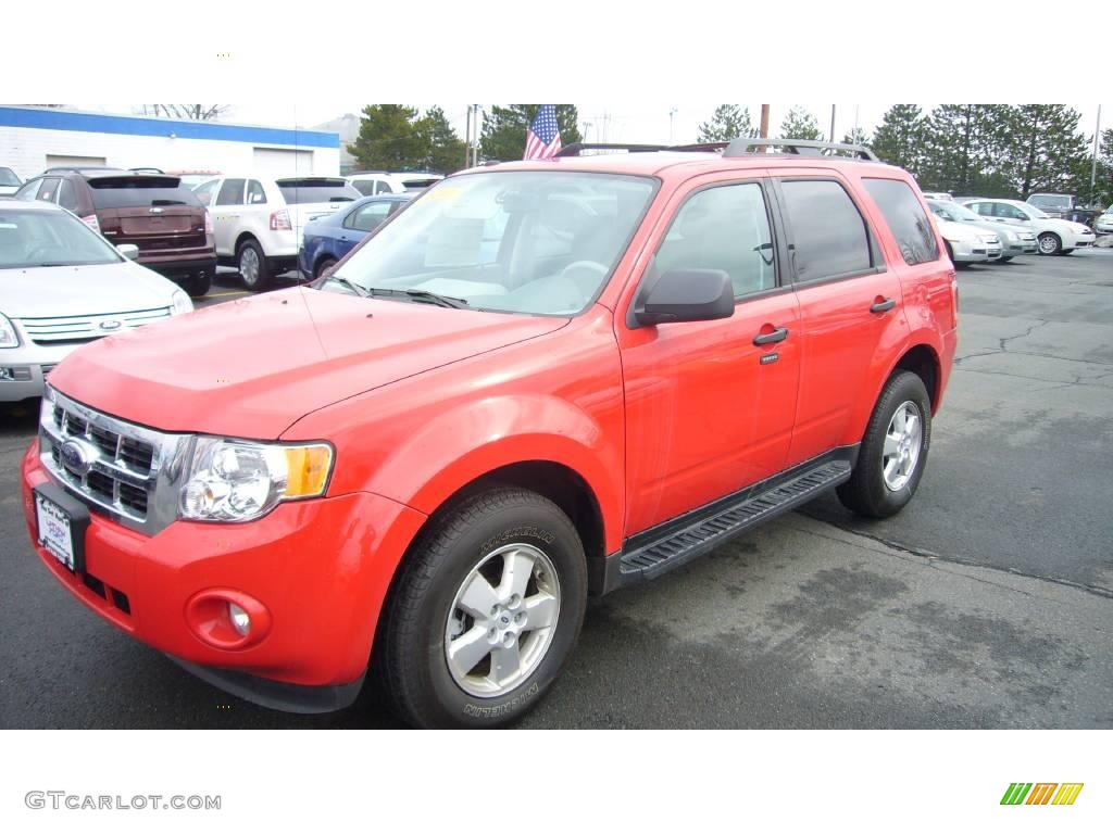 2009 Escape XLT V6 4WD - Torch Red / Stone photo #2