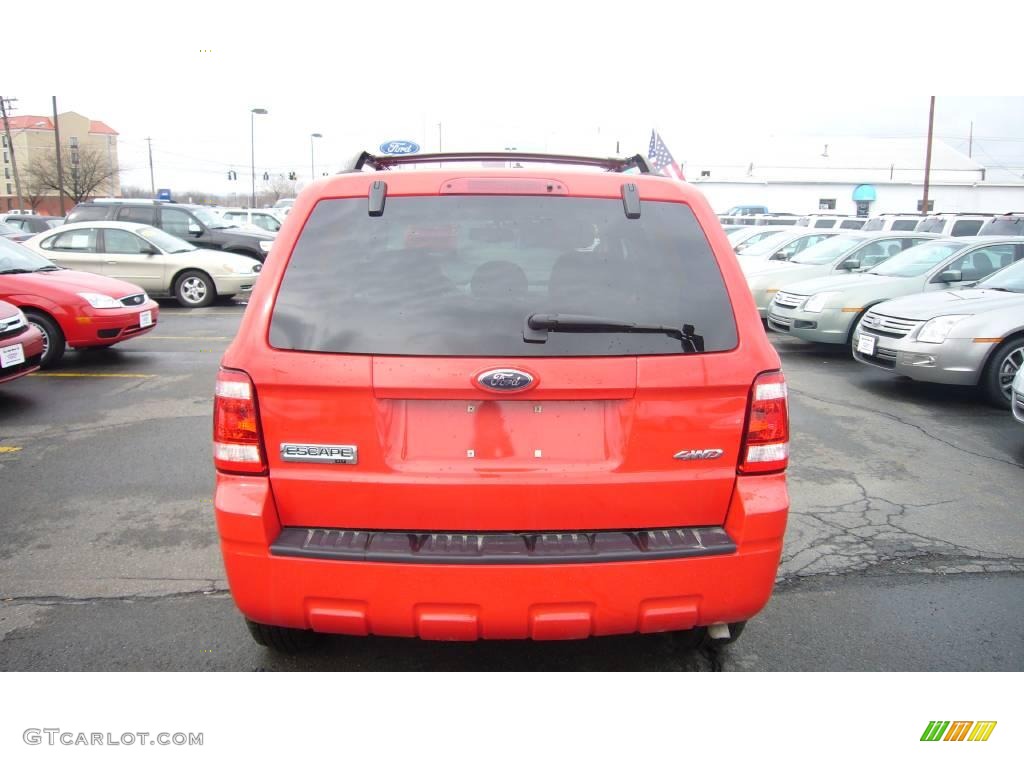 2009 Escape XLT V6 4WD - Torch Red / Stone photo #3