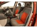 2007 Dodge Caliber Pastel Slate Gray/Orange Interior Front Seat Photo