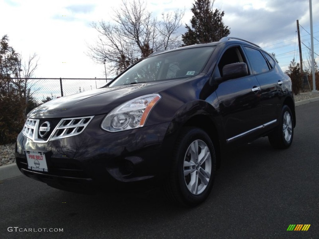 2012 Rogue SV AWD - Black Amethyst / Black photo #1