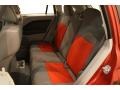 2007 Dodge Caliber Pastel Slate Gray/Orange Interior Rear Seat Photo