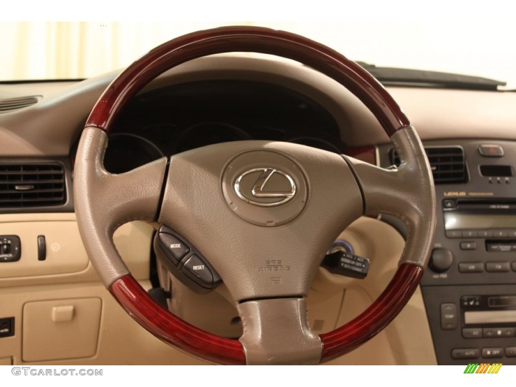 2004 Lexus ES 330 Ivory Steering Wheel Photo #78800441