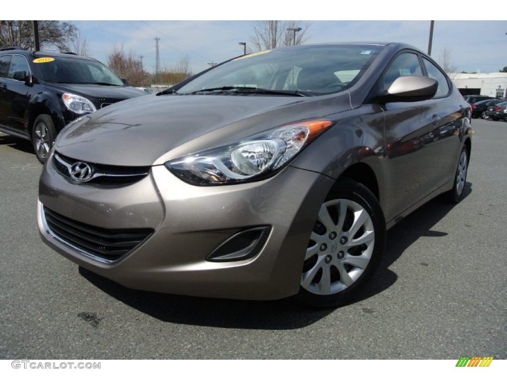 2012 Elantra GLS - Desert Bronze / Beige photo #1