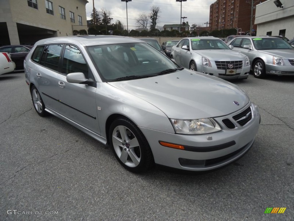 Silver Metallic 2007 Saab 9-3 Aero SportCombi Wagon Exterior Photo #78801251