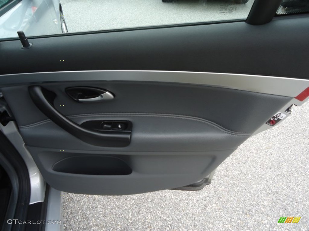 2007 Saab 9-3 Aero SportCombi Wagon Gray Door Panel Photo #78801577