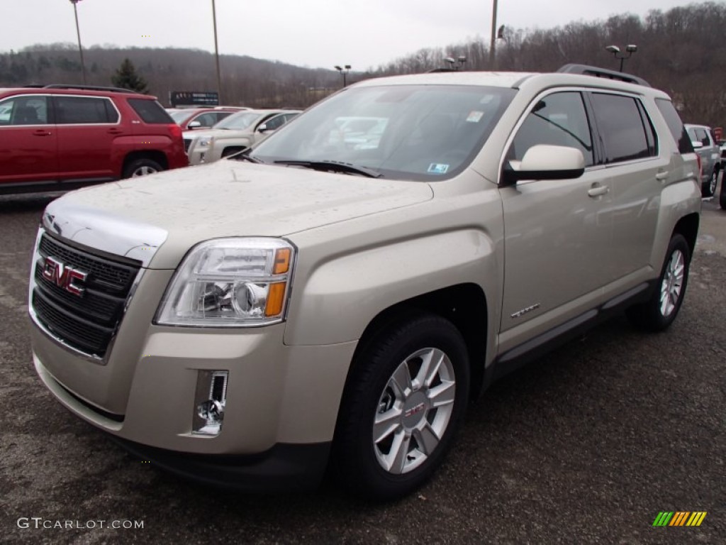 Champagne Silver Metallic 2013 GMC Terrain SLE AWD Exterior Photo #78802154
