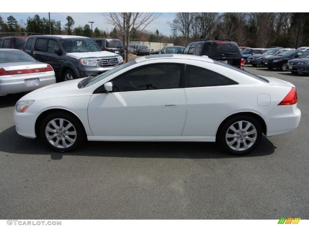 2007 Accord EX V6 Coupe - Taffeta White / Ivory photo #3