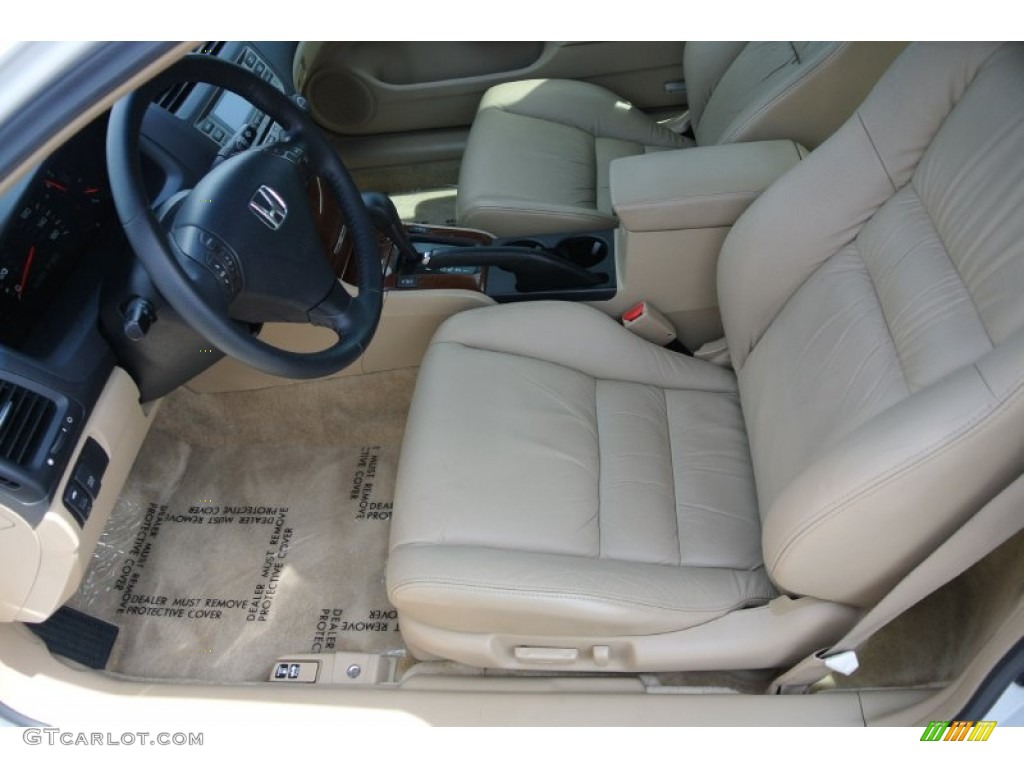 2007 Accord EX V6 Coupe - Taffeta White / Ivory photo #10