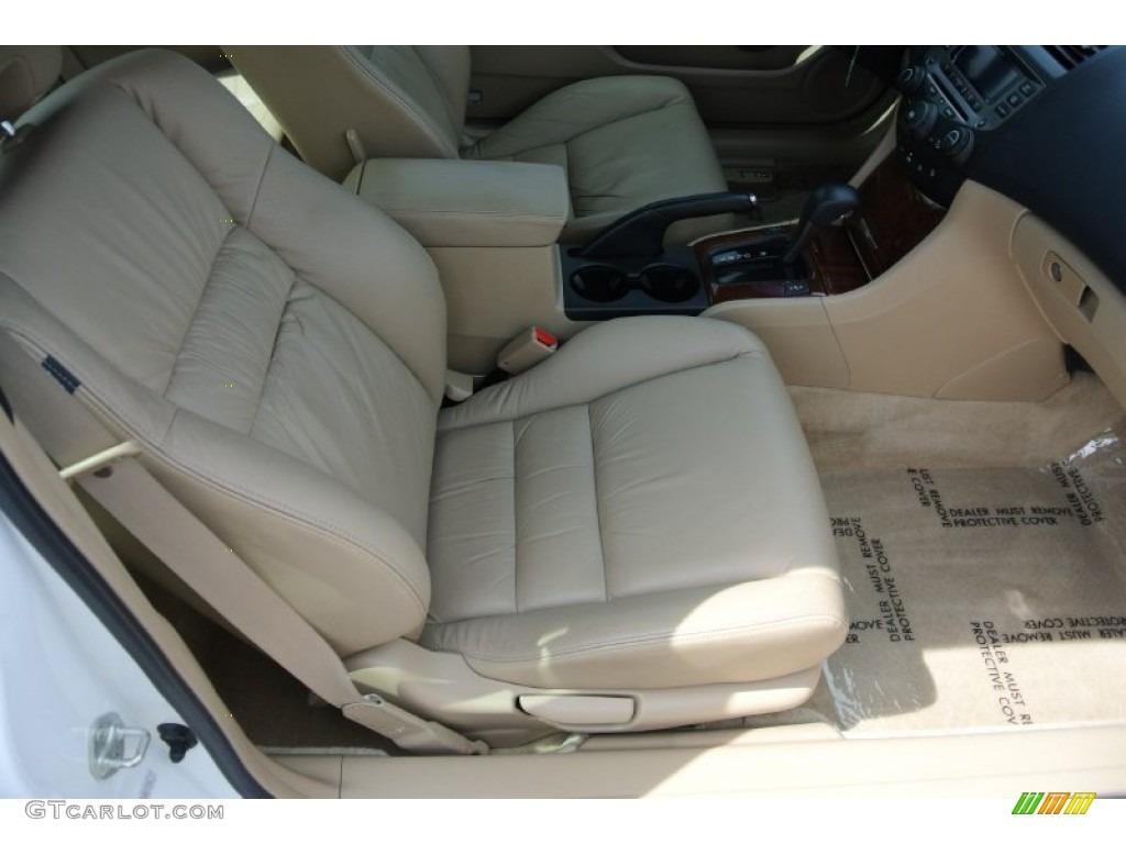 2007 Accord EX V6 Coupe - Taffeta White / Ivory photo #20