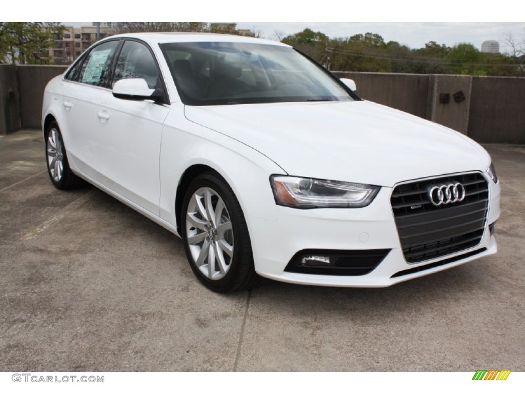 Ibis White 2013 Audi A4 2.0T quattro Sedan Exterior Photo #78803126