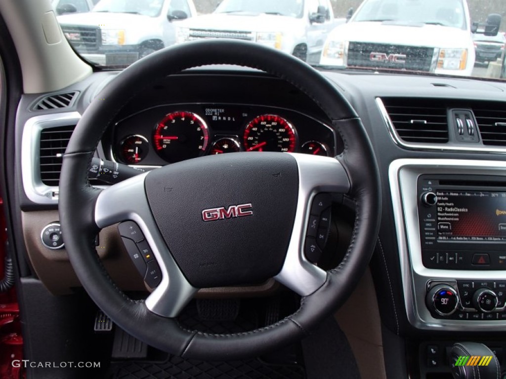 2013 Acadia SLT AWD - Crystal Red Tintcoat / Cocoa Dune photo #18