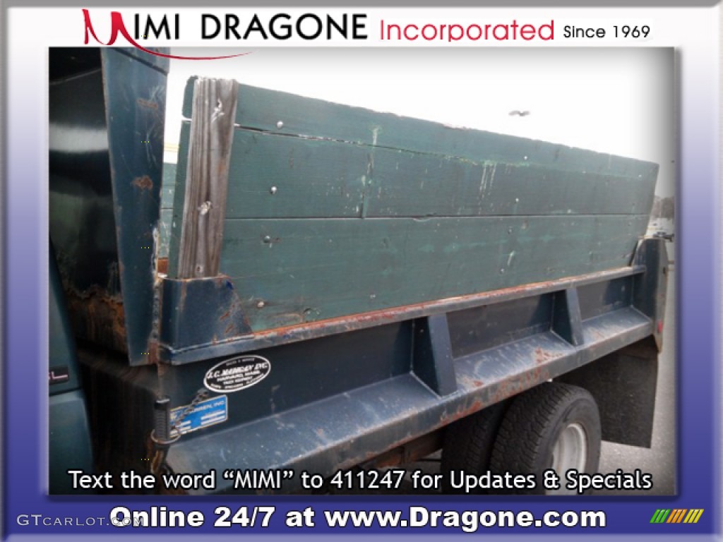 1994 Sierra 3500 SL Regular Cab Dump Truck - Emerald Green Metallic / Gray photo #15