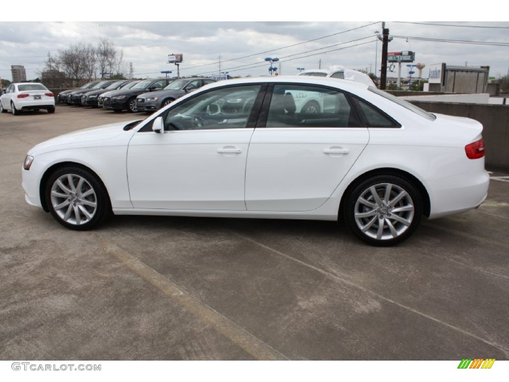 Ibis White 2013 Audi A4 2.0T quattro Sedan Exterior Photo #78804548