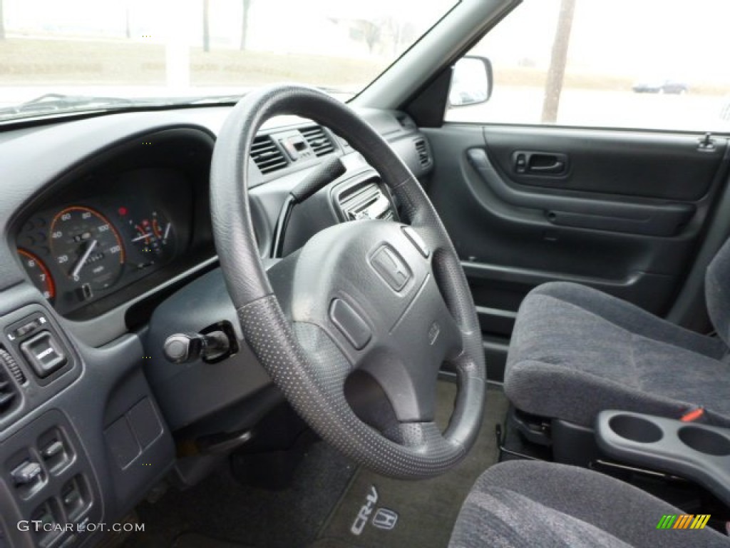 2001 Honda CR-V LX 4WD Dark Gray Steering Wheel Photo #78805123