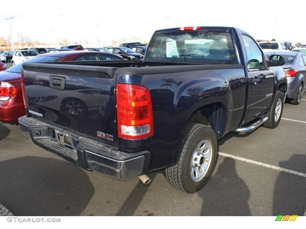 Midnight Blue Metallic 2008 GMC Sierra 1500 Work Truck Regular Cab Exterior Photo #78805221