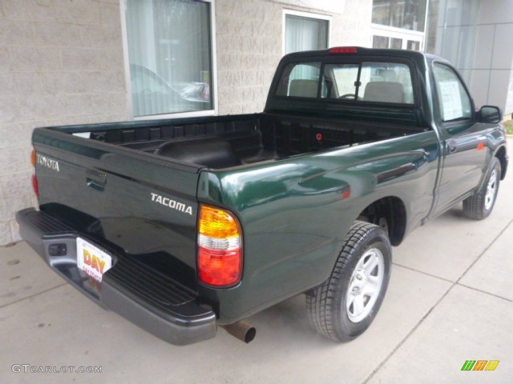 2001 Tacoma Regular Cab - Imperial Jade Green Mica / Oak Beige photo #2