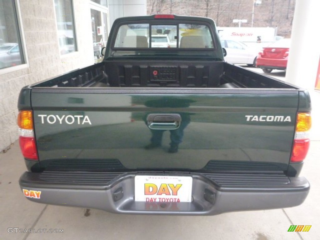 2001 Tacoma Regular Cab - Imperial Jade Green Mica / Oak Beige photo #3