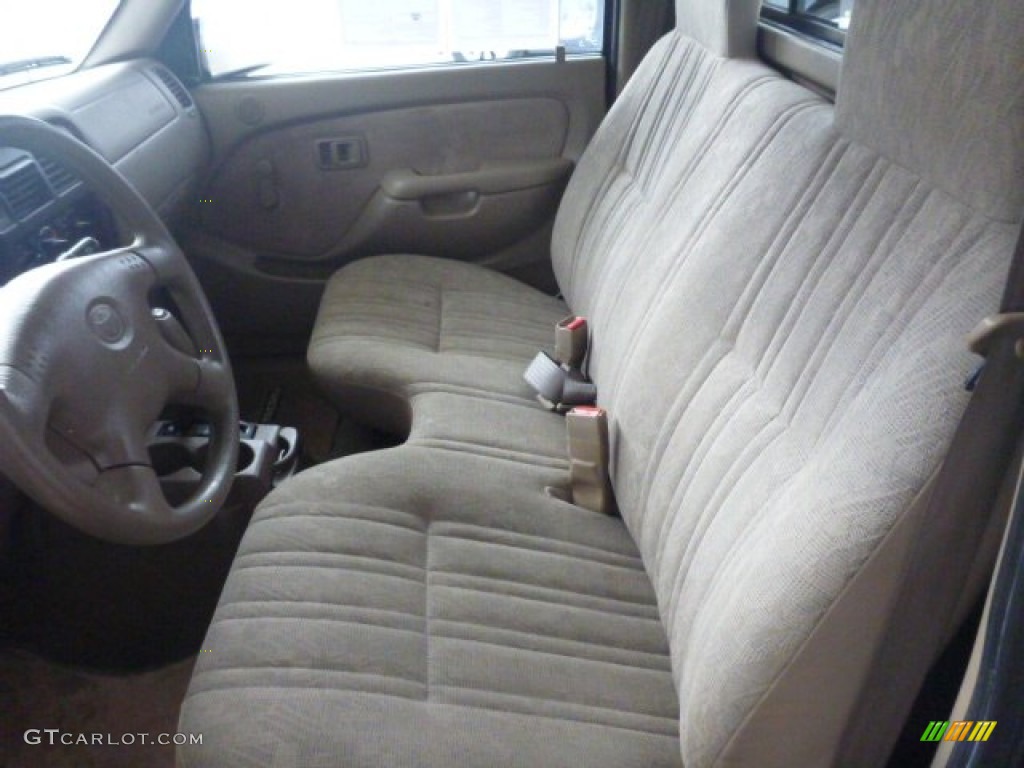 2001 Tacoma Regular Cab - Imperial Jade Green Mica / Oak Beige photo #14